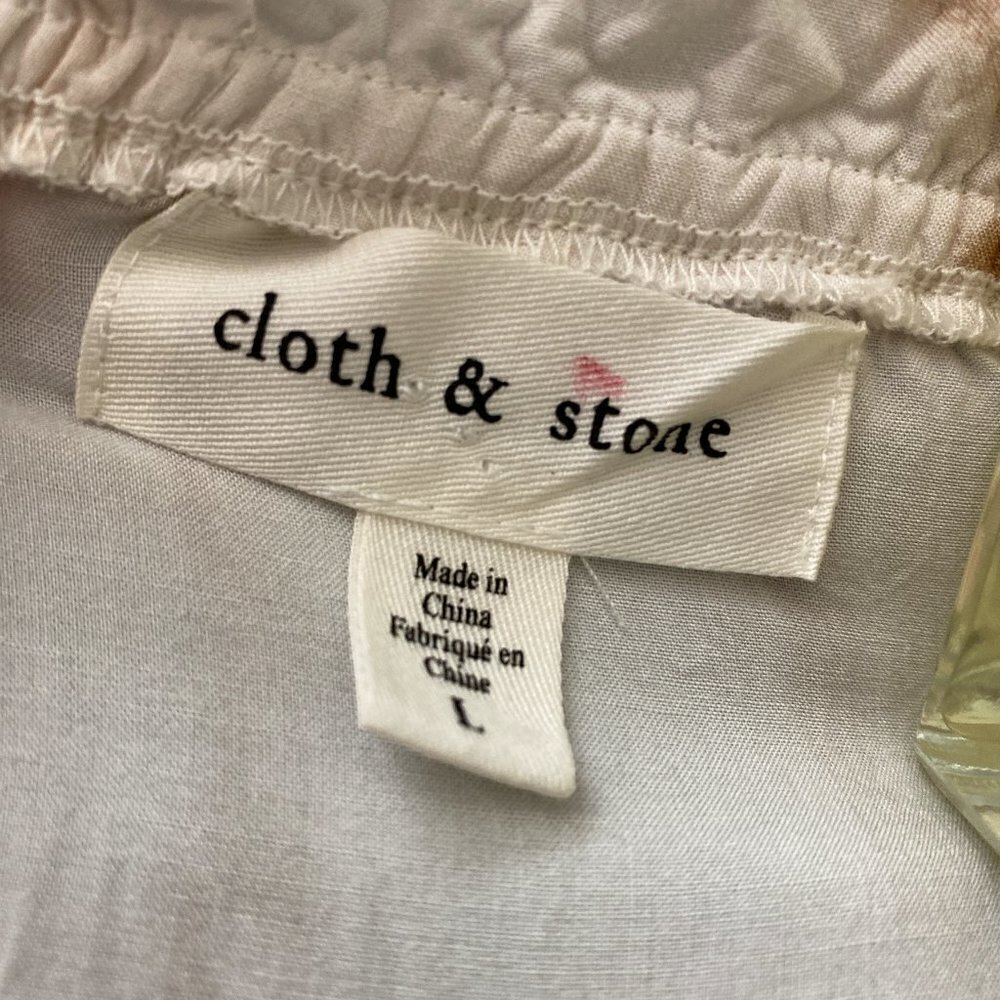 Cloth & Stone Top, Size Large, Elastic At Waist A… - image 6